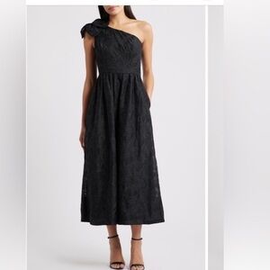 Lilly Pulitzer Black One Shoulder Dress